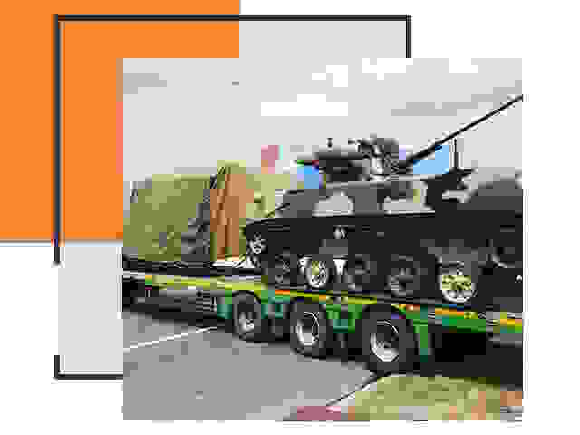 Перевозка военной техники в Мегионе